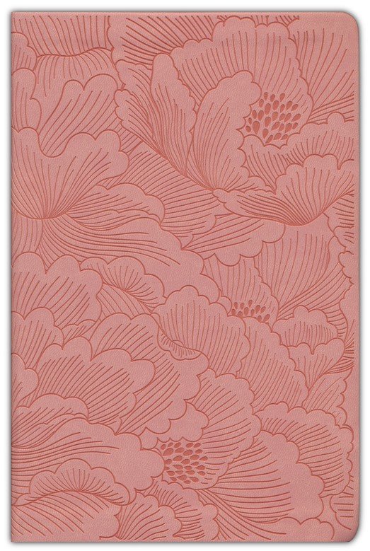 NLT Premium Gift Bible, Filament Enabled--soft leather-look, dusty pink petals