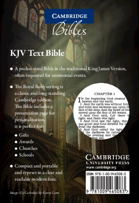 KJV RUBY TEXT BIBLE BLACK HB