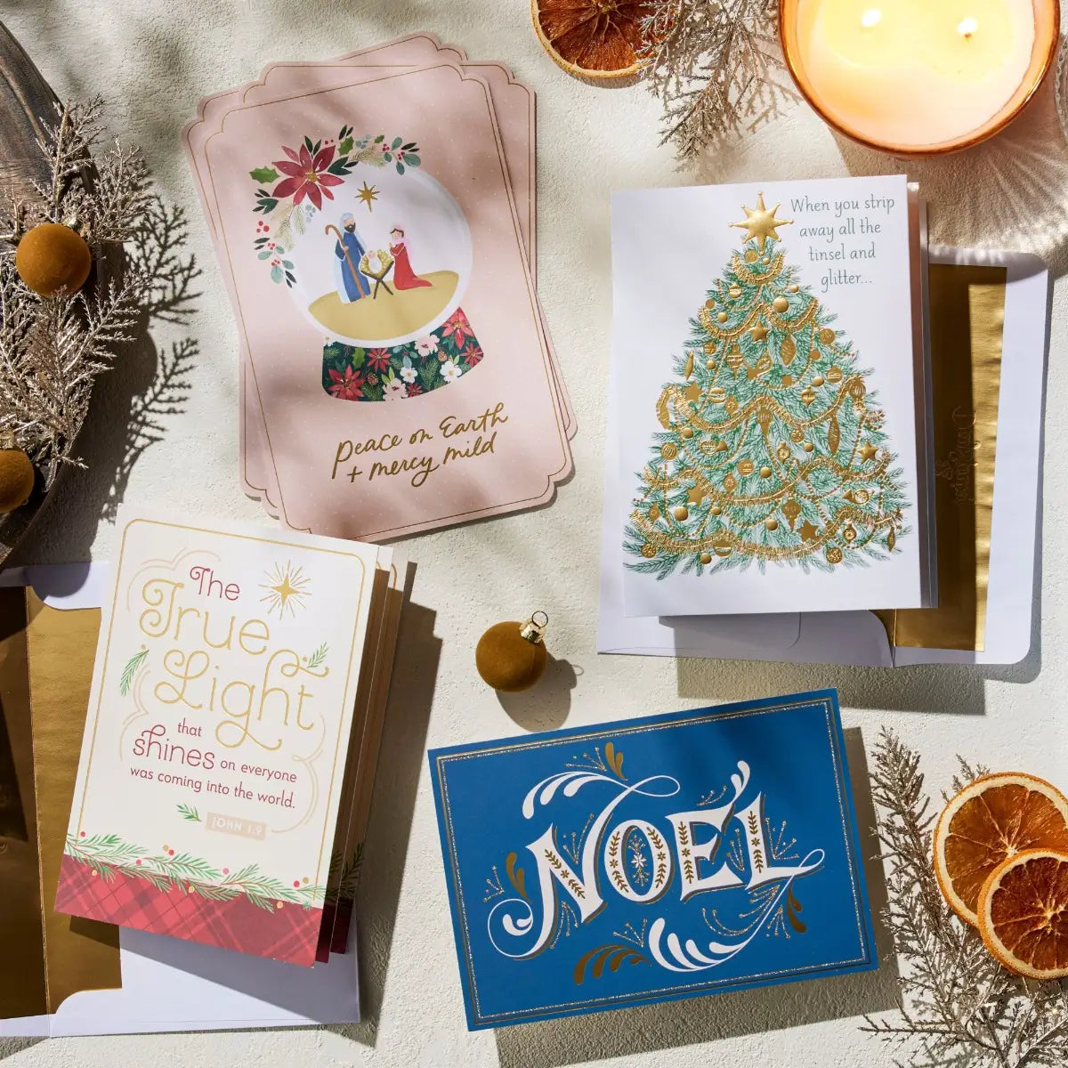 Tree to Cross - 18 Christmas Boxed Cards and Envelopes - Special Edition 5-Panel