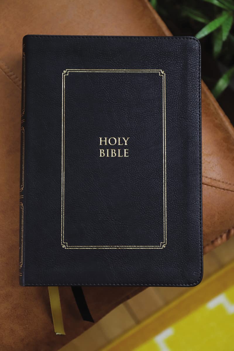 KJV - Thompson Chain Reference Bible, Leathersoft, Black, Red Letter, Comfort Print