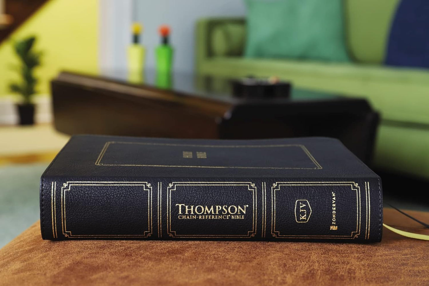 KJV - Thompson Chain Reference Bible, Leathersoft, Black, Red Letter, Comfort Print