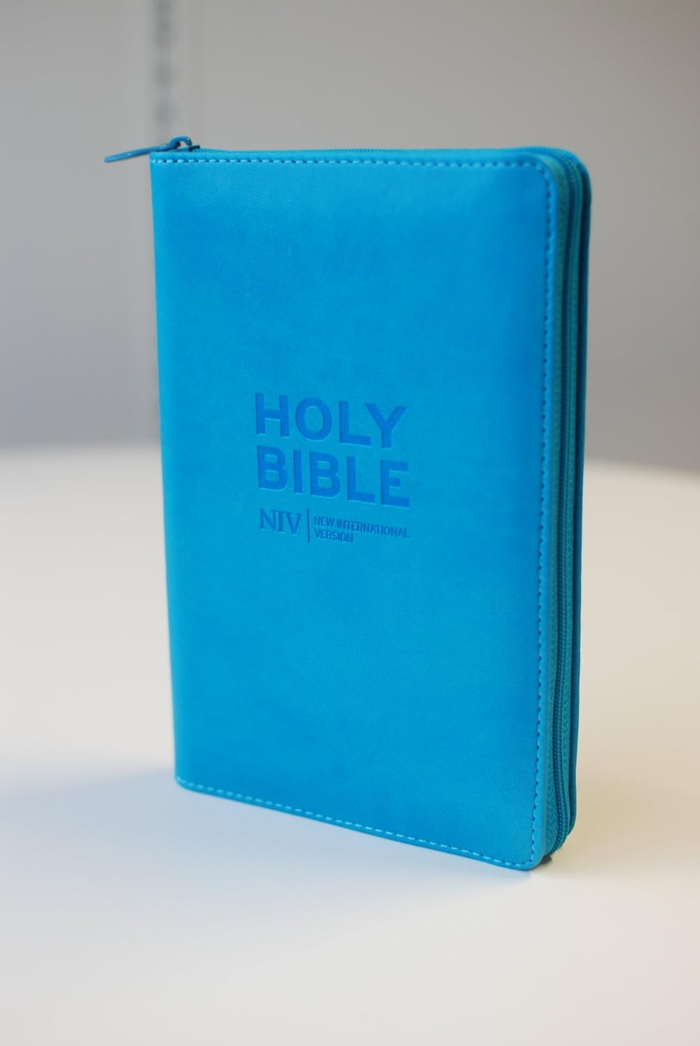 NIV Pocket Cyan Soft-Tone Bible with Zip