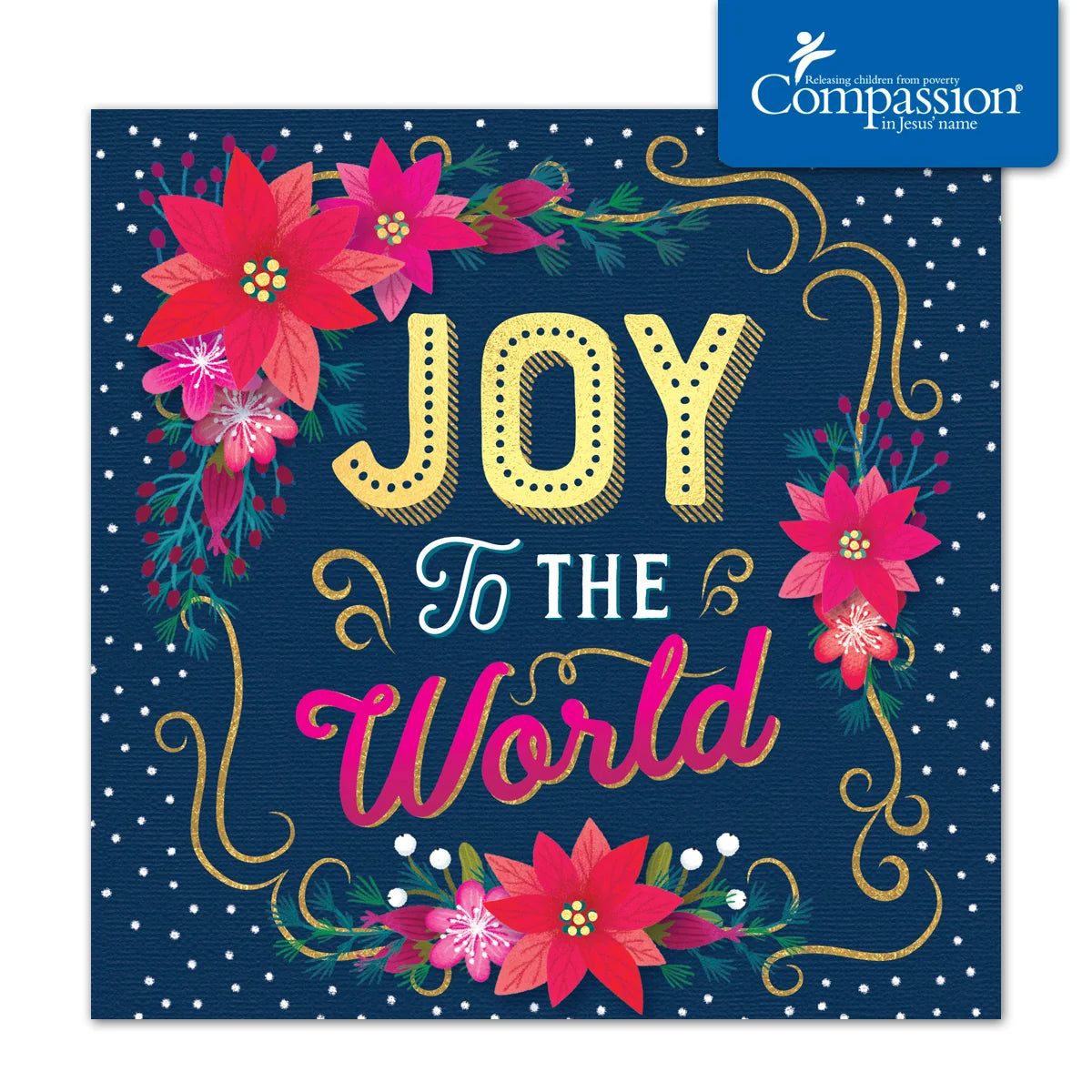 Compassion Charity Christmas Cards: Joy To The World (10pk)