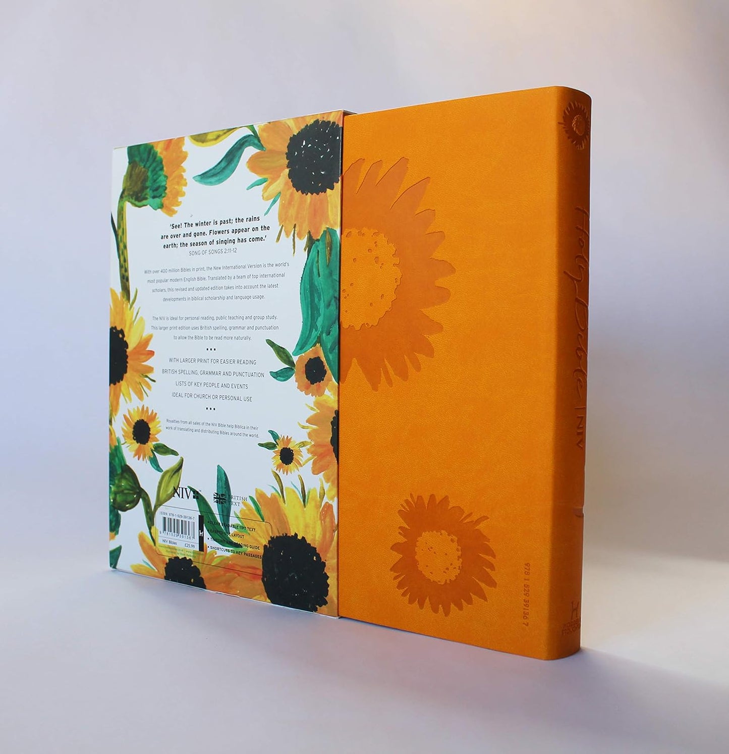 NIV Larger Print Soft-tone Bible: Sunflowers
