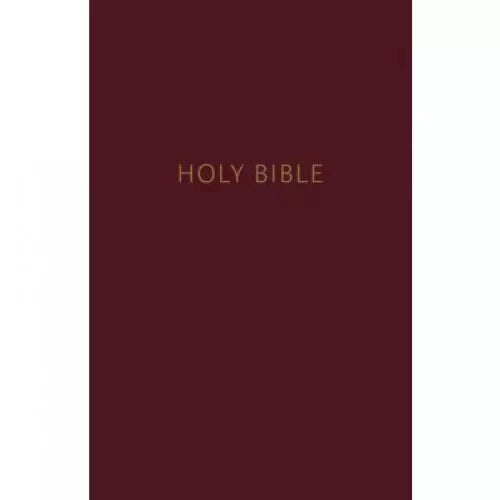 NKJV Pew Bible, Burgundy, Hardcover, Large Print.