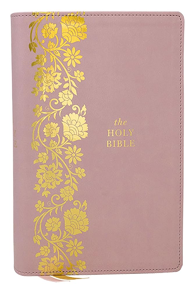 KJV Personal Size Large Print End-of-Verse Reference Bible, Pink, Red Letter cover image