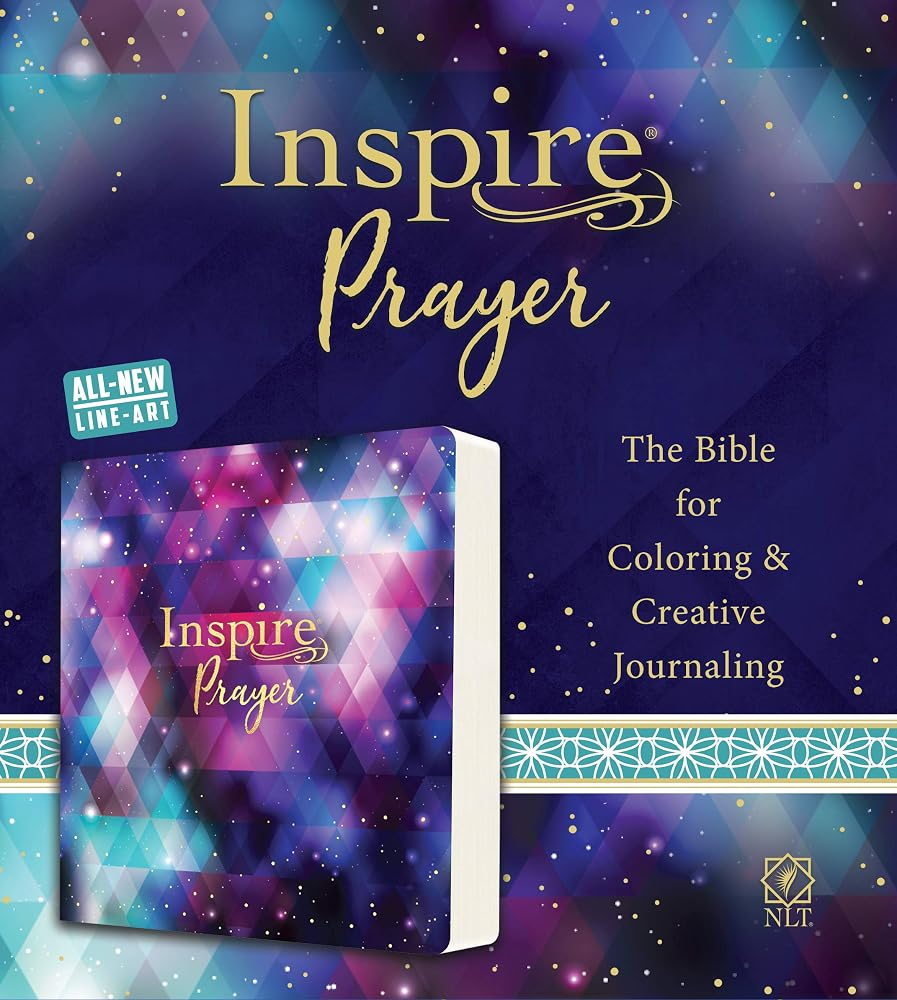 Inspire PRAYER Bible NLT (Softcover): The Bible for Coloring & Creative Journaling cover image
