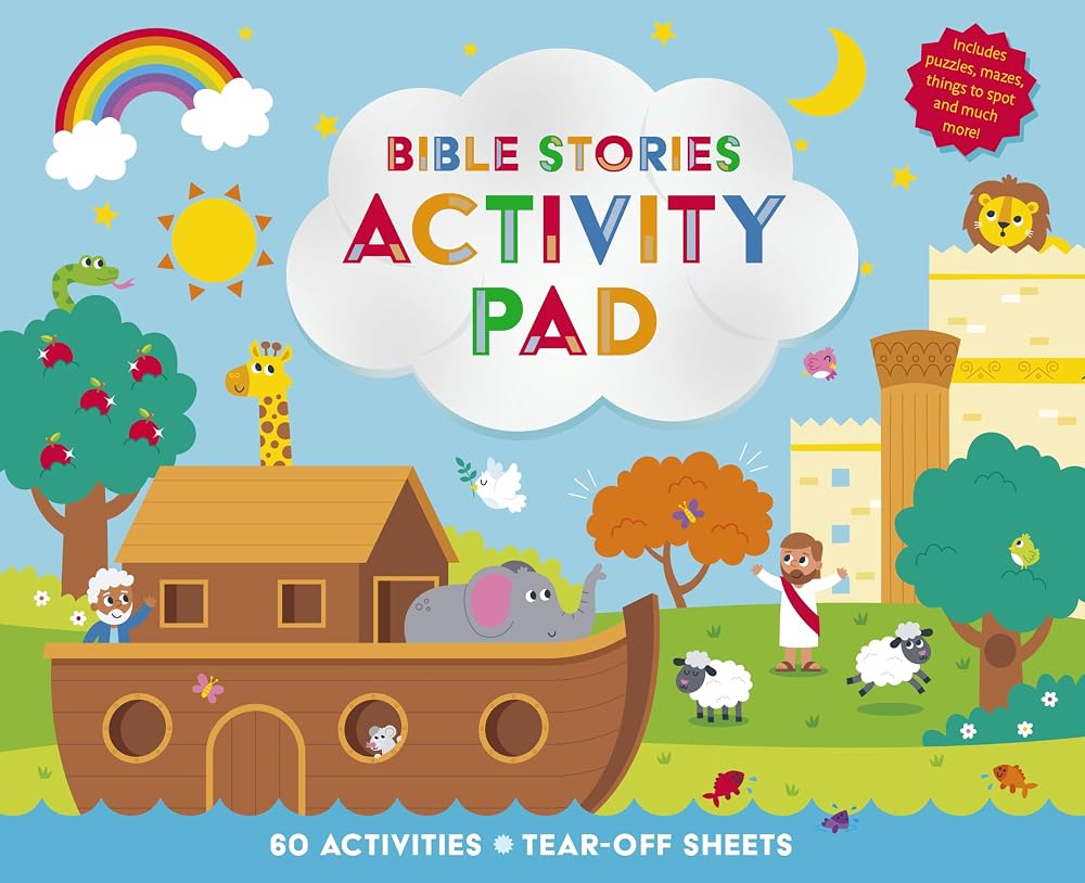 Bible Stories Activity Pad: 60 Activities for 5 years and under cover image