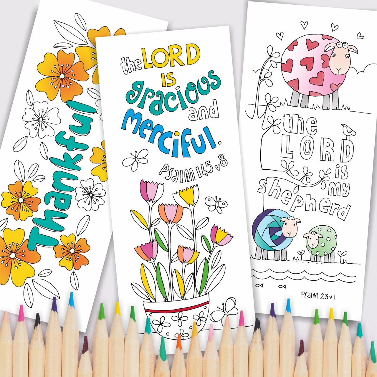 10 Exploring the Psalm Colouring Bookmarks