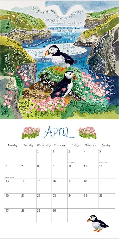 Hannah Dunnett's 2026 Large Square Calendar