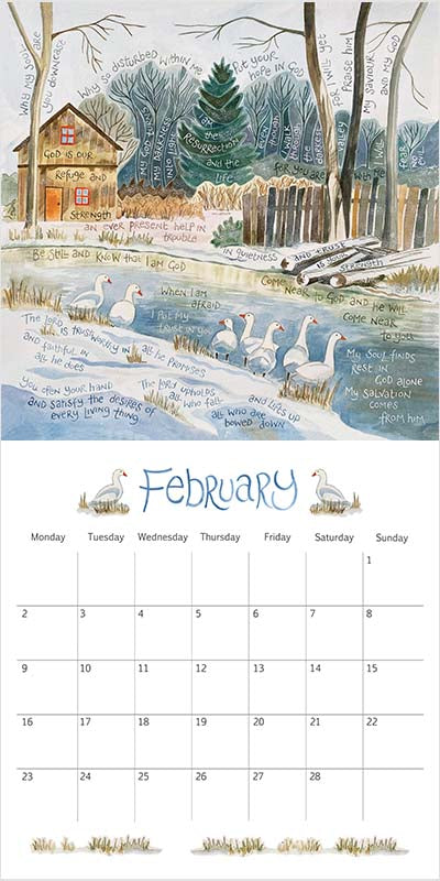 Hannah Dunnett's 2026 Large Square Calendar