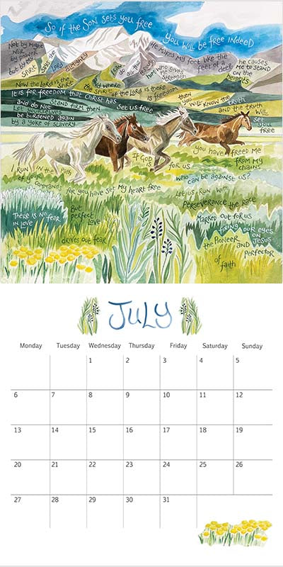 Hannah Dunnett's 2026 Large Square Calendar