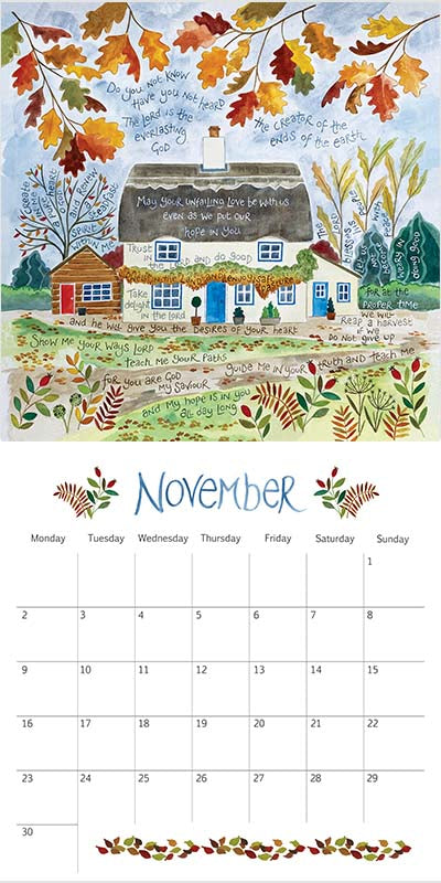 Hannah Dunnett's 2026 Large Square Calendar