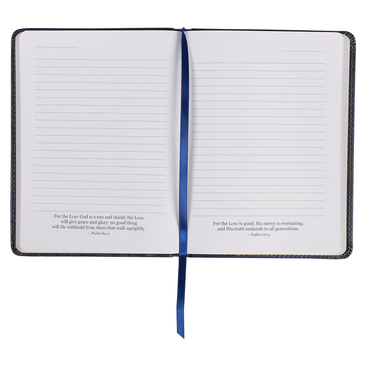 Wings Like Eagles Navy Blue Handy-sized Faux Leather Journal - Isaiah 40:31