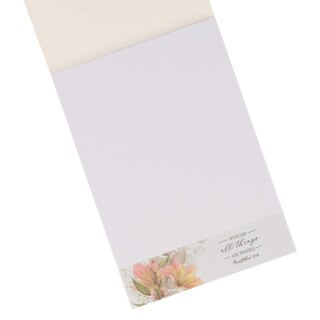 All Things are Possible Blue Floral Notepad - Matthew 19:26