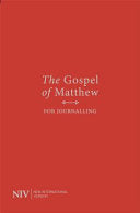 NIV Gospel of Matthew for Journalling