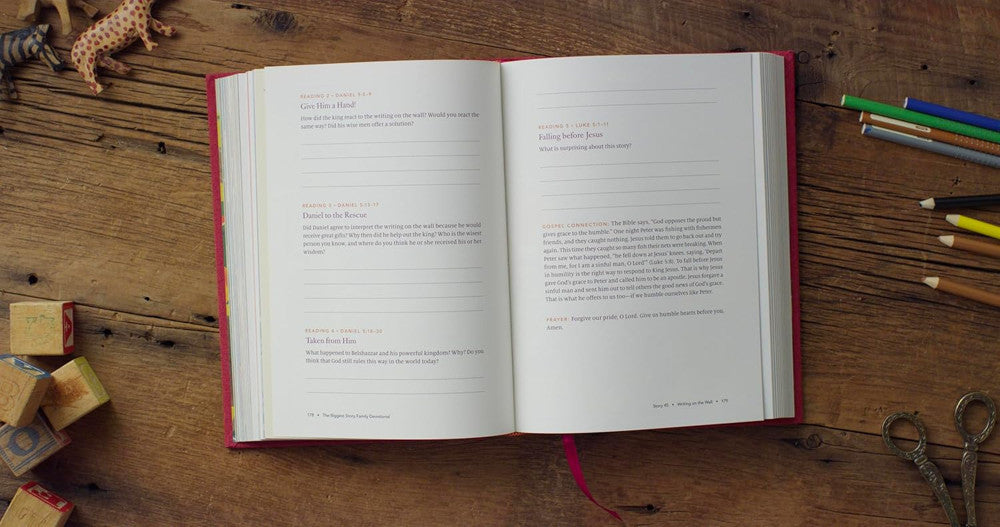 The Biggest Story Family Devotional
By Kevin DeYoung, illustrated by Don Clark