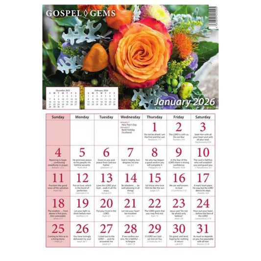 2026 Calendar: Gospel Gems