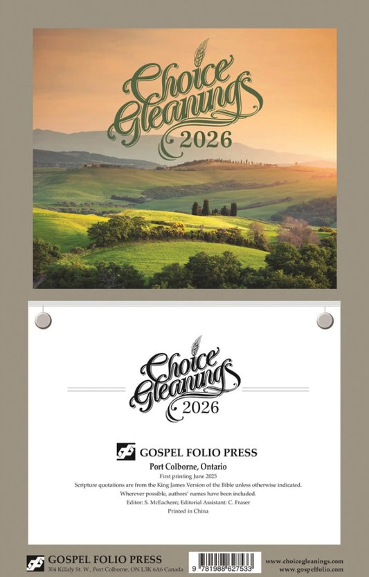 Choice Gleanings 2026 Wall Calendar