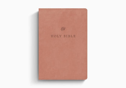 ESV Large Print Compact Bible (TruTone, Blush Rose)