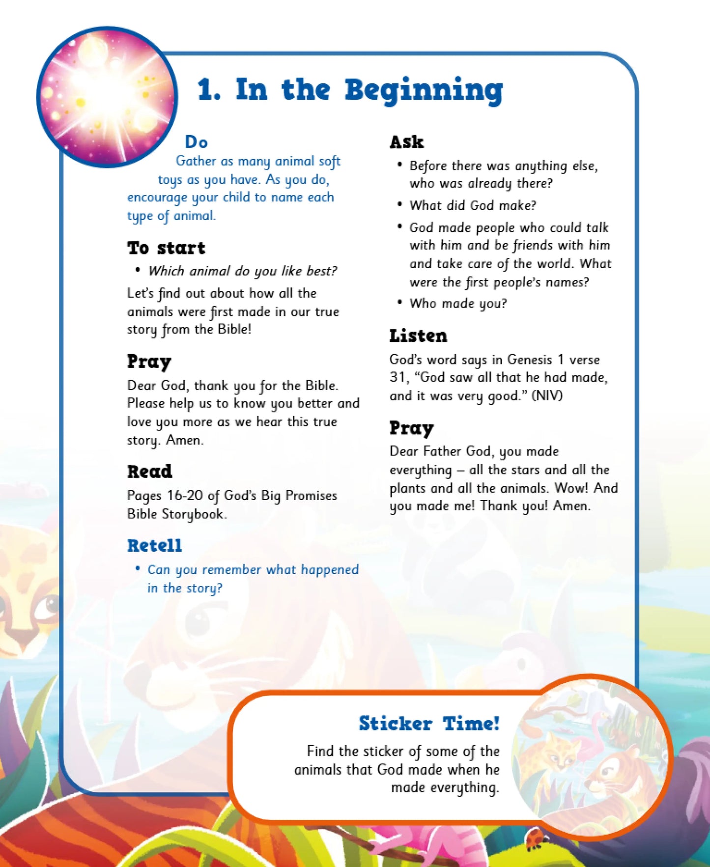 God's Big Promises - Beginning with God Family Devotions