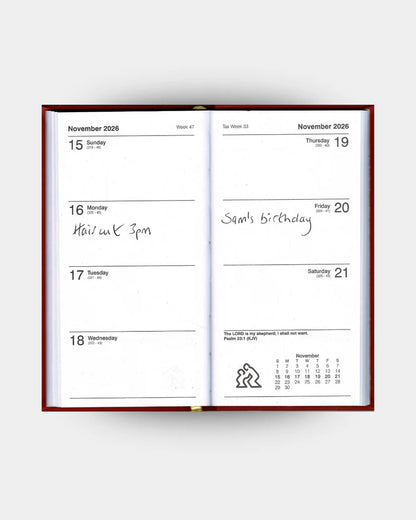 2026 Sunday Start Diary
