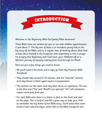 God's Big Promises - Beginning with God Family Devotions