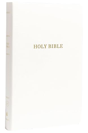 KJV Holy Bible: Gift and Award, White Leather-Look, Red Letter, Comfort Print: King James Version