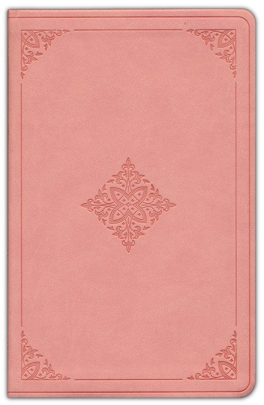 ESV Large Print Value Thinline Bible--soft leather-look, blush rose