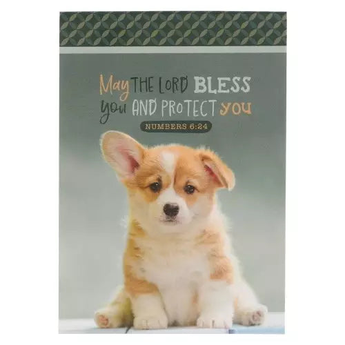 Green Puppy Notepad - Numbers 6:24