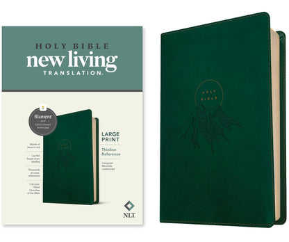 NLT Large Print Thinline Reference Bible, Filament Edition