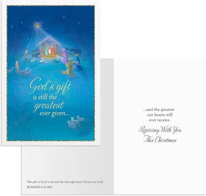 48 Inspirational Christmas Cards & Envelopes Value Pack