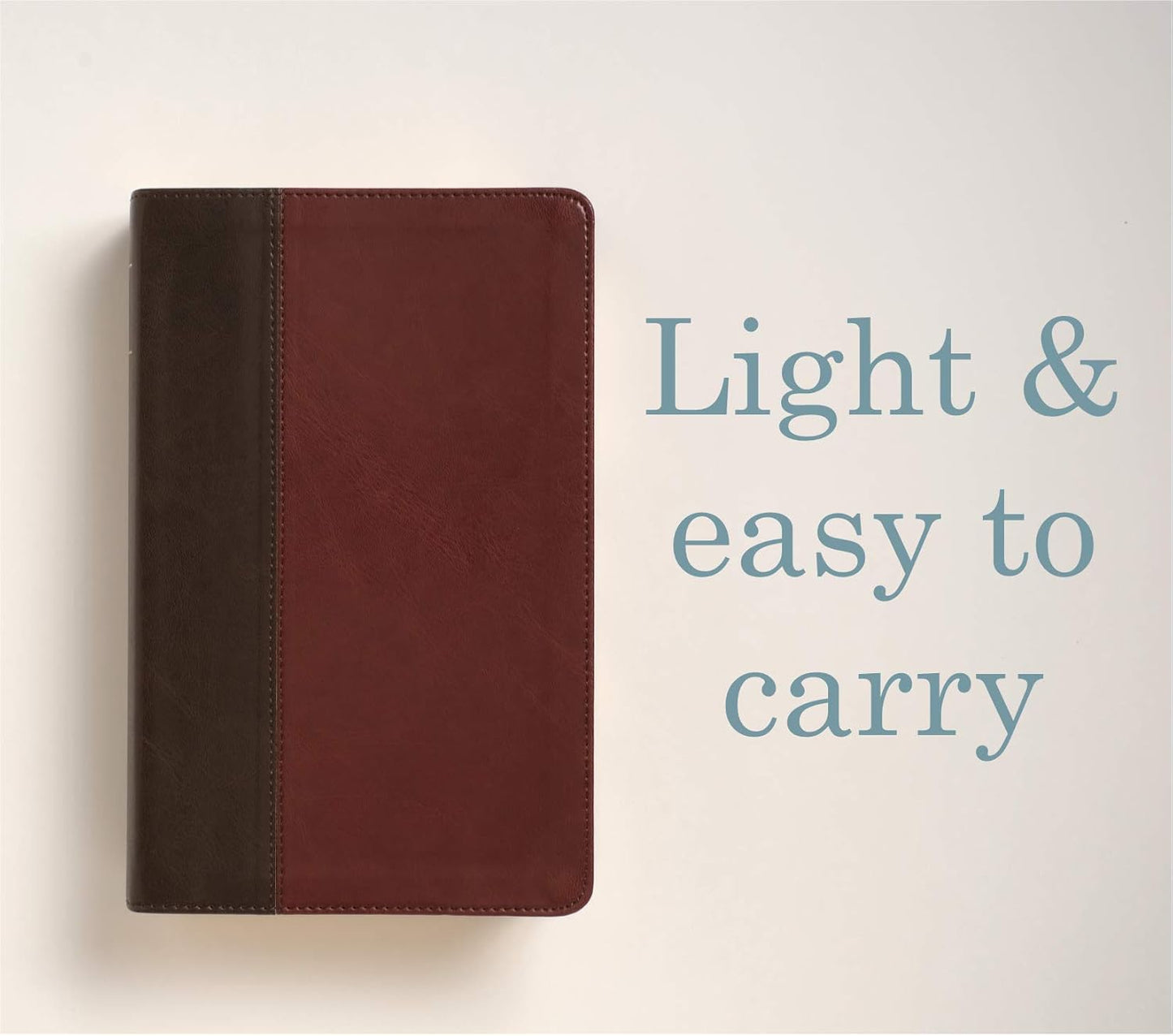 KJV Personal Size Giant Print Bible, Filament Edition, Brown: KJV, Brown/Mahogany, Leatherlike, Filament Enabled, Personal Size, Giant Print Imitation Leather – Large Print