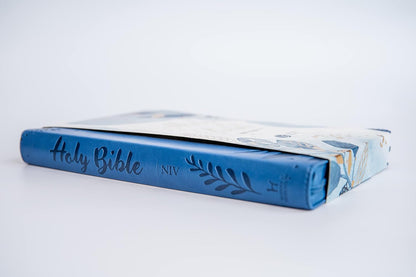 NIV Larger Print Blue Soft-tone Bible with Zip Flexibound