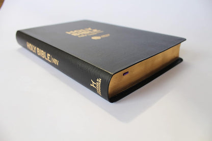 NIV Larger Print Black Leather Bible