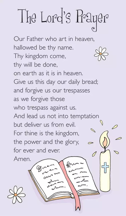 Lords Prayer Prayer Card