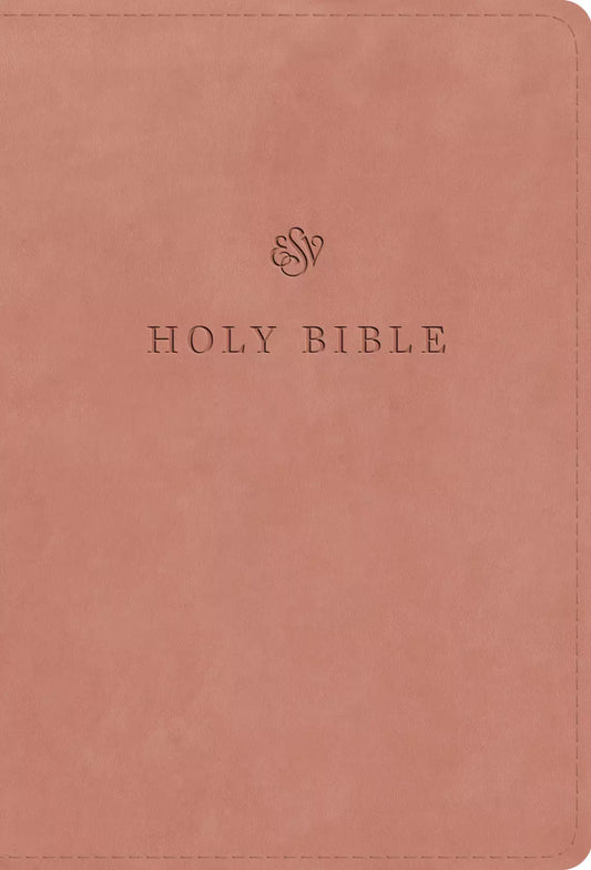 ESV Large Print Compact Bible (TruTone, Blush Rose)