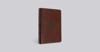 ESV Large Print Compact Bible (Trutone, Brown, Mosaic Cross Design)