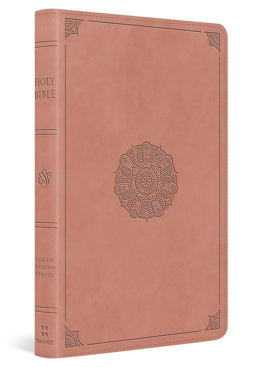 ESV Thinline Bible (Trutone, Blush Rose, Emblem Design)