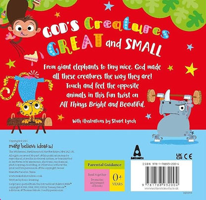 God's Creatures Great and Small (Board Book) - Touch and Feel