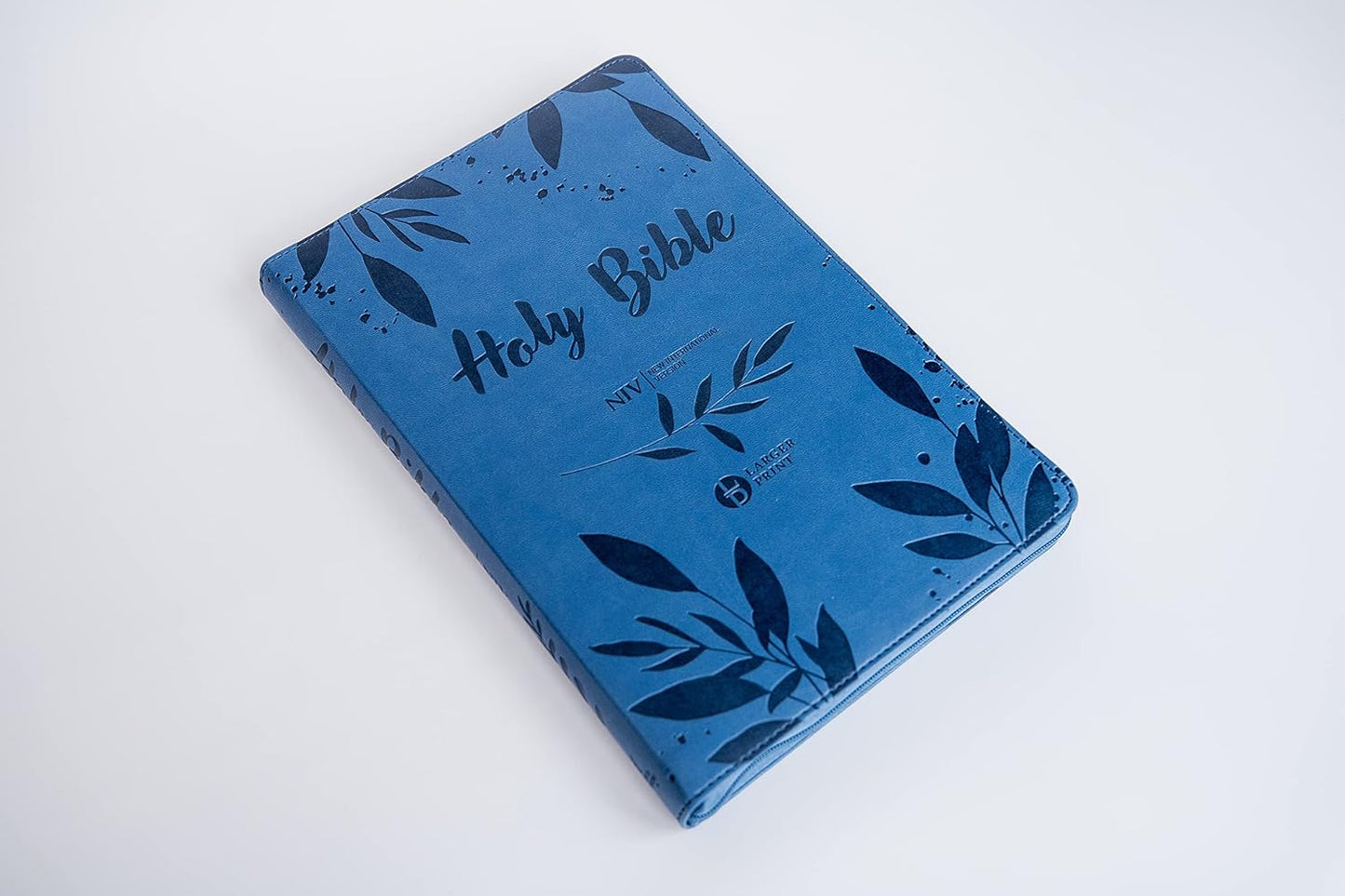 NIV Larger Print Blue Soft-tone Bible with Zip Flexibound