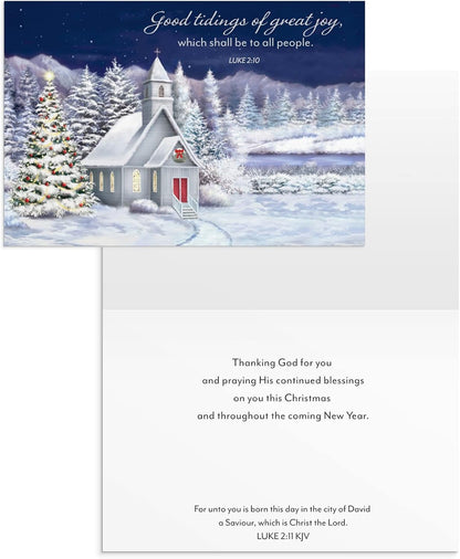 48 Inspirational Christmas Cards & Envelopes Value Pack