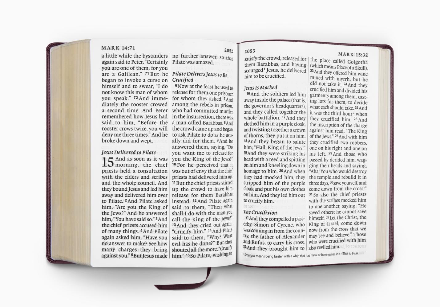 ESV Super Giant Print Bible (TruTone, Burgundy)