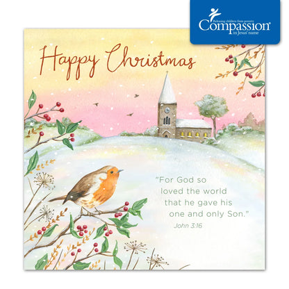 Compassion Christmas Card: God So Loved (pack of 10)