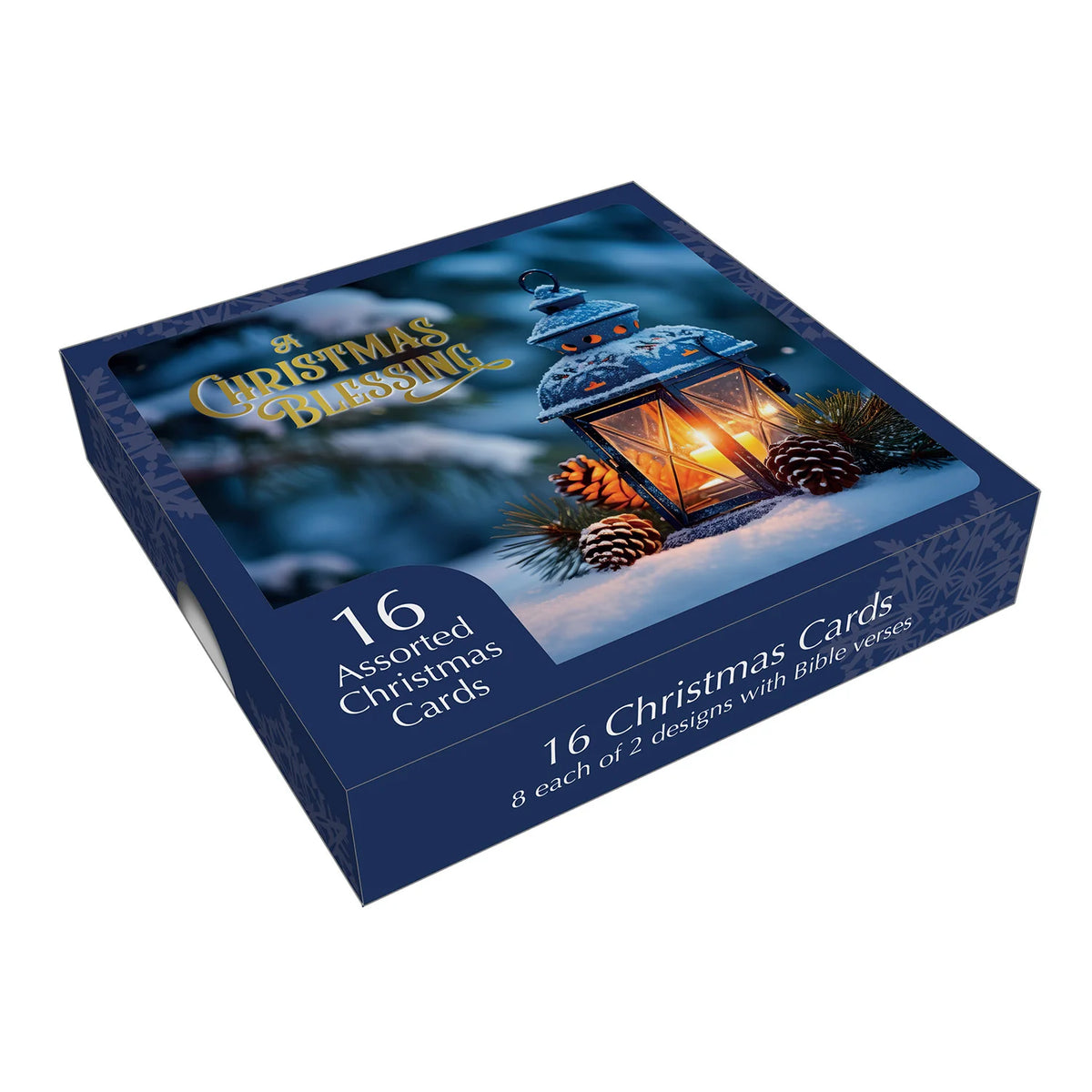 Christmas Card Box - Lanterns (16 cards)