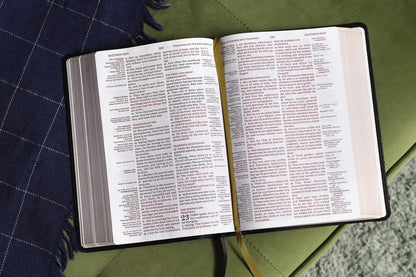 KJV - Thompson Chain Reference Bible, Leathersoft, Black, Red Letter, Comfort Print