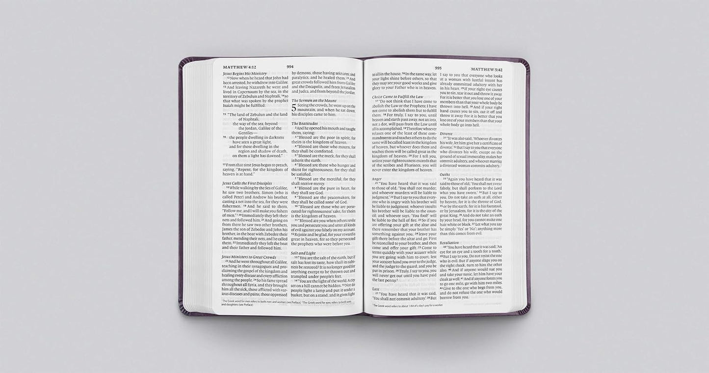 ESV Large Print Value Thinline Bible, TruTone, Lavender