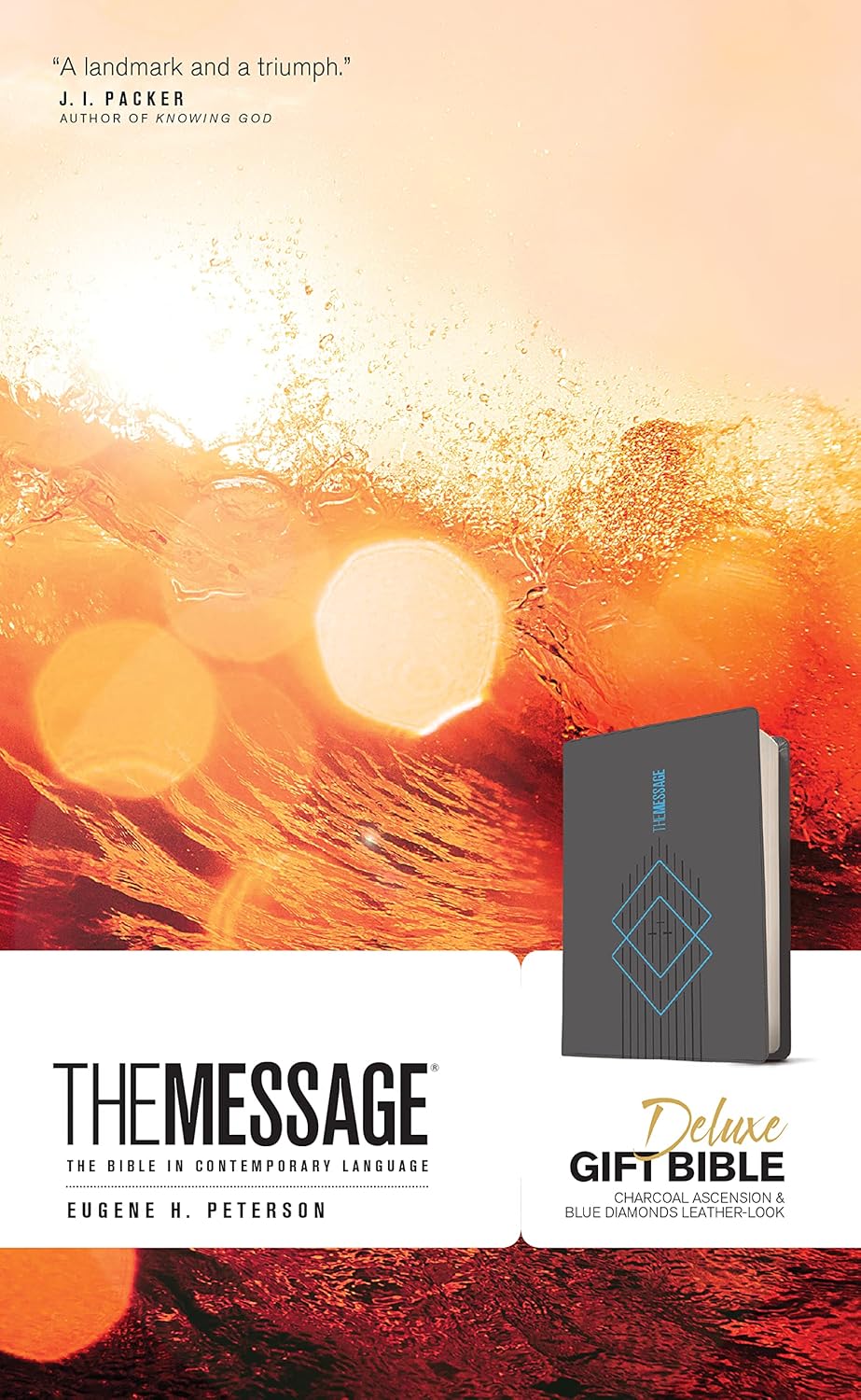 Message Deluxe Gift Bible, Charcoal