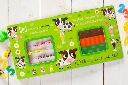 God's Farmyard Animals: A Count and Slide Book