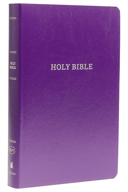 KJV Holy Bible: Gift and Award, Purple Leather-Look, Red Letter, Comfort Print